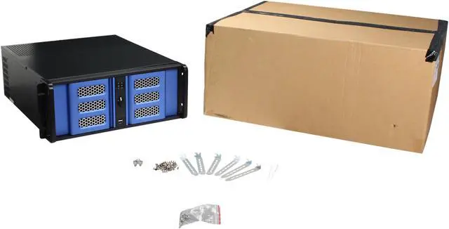 Alt view image 7 of 7 - iStarUSA D-400SE Black Aluminum / Steel 4U Rackmount Compact Stylish Chassis 4 External 5.25" Drive Bays