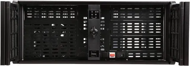 Alt view image 2 of 7 - iStarUSA D-414 Black Aluminum / Steel 4U Rackmount 14 Slots Industrial PC Chassis 4 External 5.25" Drive Bays