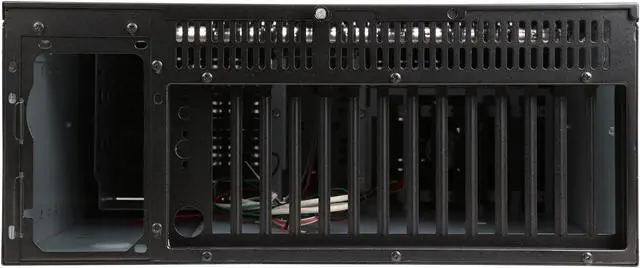 Alt view image 4 of 7 - iStarUSA D-414 Black Aluminum / Steel 4U Rackmount 14 Slots Industrial PC Chassis 4 External 5.25" Drive Bays
