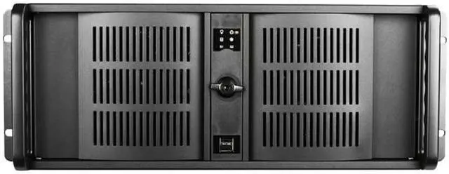 Alt view image 2 of 8 - iStarUSA D-414L-7 Black Aluminum / Steel 4U Rackmount 14 Slots Industrial PC Chassis 7 External 5.25" Drive Bays