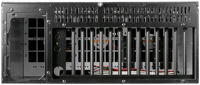 Alt view image 5 of 8 - iStarUSA D-414L-7 Black Aluminum / Steel 4U Rackmount 14 Slots Industrial PC Chassis 7 External 5.25" Drive Bays