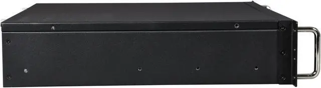 Alt view image 4 of 6 - iStarUSA D-214-MATX Black Steel 2U Rackmount Chassis 2 External 5.25" Drive Bays