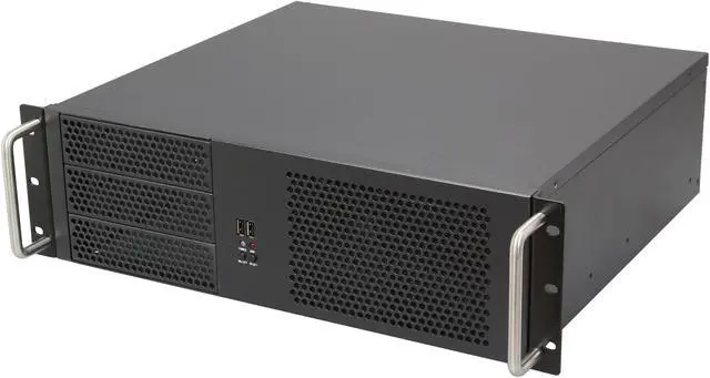 Main image of iStarUSA D-314-MATX Black 3U Rackmount Chassis ATX Power Supply Compatible
