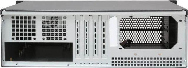 Alt view image 4 of 7 - iStarUSA D-314-MATX Black 3U Rackmount Chassis ATX Power Supply Compatible