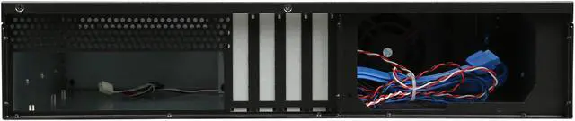 Alt view image 4 of 7 - iStarUSA D-230HN-T Black Aluminum / Steel 2U Rackmount Compact 3x 3.5" Bay Trayless Hotswap Server Case - Black HDD Handle