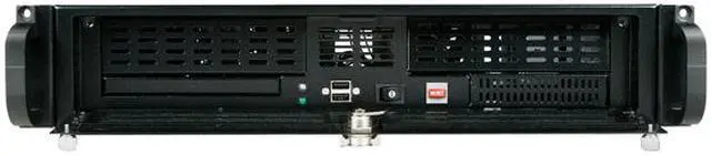 Alt view image 3 of 8 - iStarUSA E Storm RG-2210 Black Heavy-duty SECC 1.6mm Cold-rolled Steel 2U Rackmount Rugged High Performance Server Case 2 External 5.25" Drive Bays