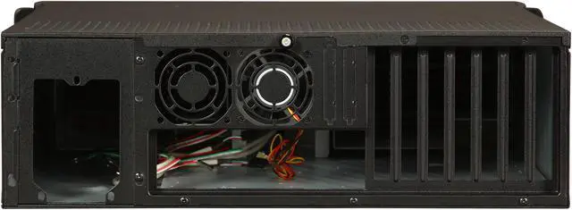 Alt view image 4 of 7 - iStarUSA D Storm D-300SEA-RD Black Aluminum / Steel 3U Rackmount Compact Stylish Chassis - Red Bezel 4 External 5.25" Drive Bays