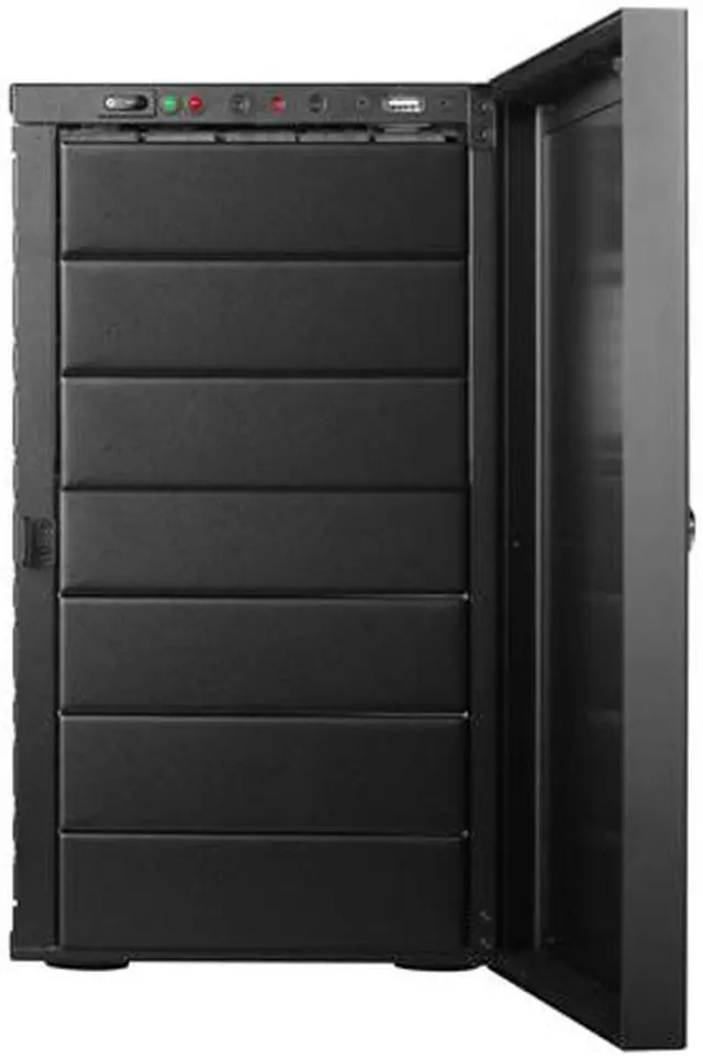 Alt view image 4 of 5 - iStarUSA S-917 Black Aluminum / Steel Tower Compact Stylish mini-ITX Tower 7 External 5.25" Drive Bays