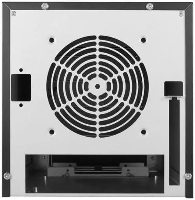 Alt view image 4 of 5 - iStarUSA S-35-3DE1BL Black Aluminum / Steel Tower Compact Stylish 3x 3.5" Hotswap Trayless mini-ITX Tower - Blue HDD Handle