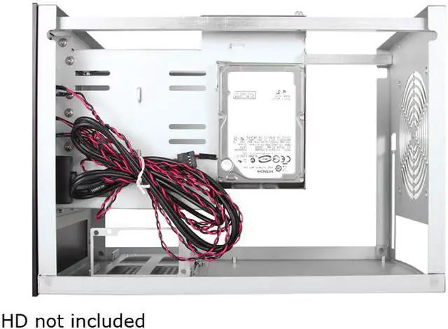 Alt view image 5 of 5 - iStarUSA S-35-3DE1BL Black Aluminum / Steel Tower Compact Stylish 3x 3.5" Hotswap Trayless mini-ITX Tower - Blue HDD Handle