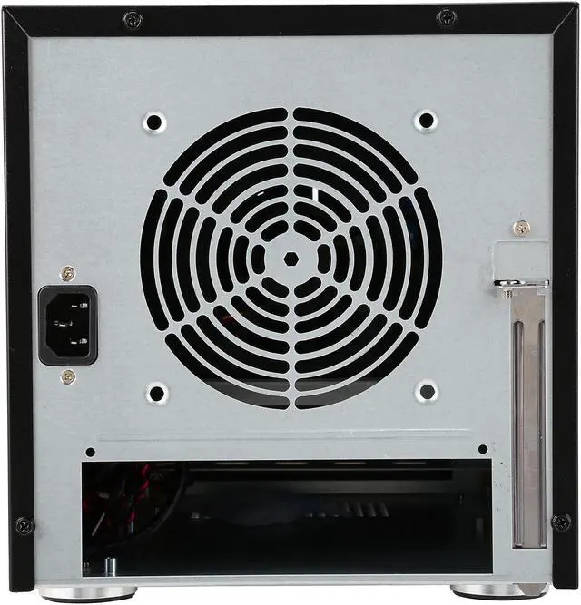 Alt view image 4 of 7 - iStarUSA S-35-DE5BL Black Aluminum / Steel Tower Compact Stylish 5x 3.5" Hotswap Trayless mini-ITX Tower - Blue HDD Handle