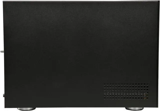 Alt view image 3 of 6 - S-35-B5BL Black Aluminum / Steel Tower Compact Stylish 5 x 3.5" Hotswap mini-ITX Tower - Blue HDD Handle