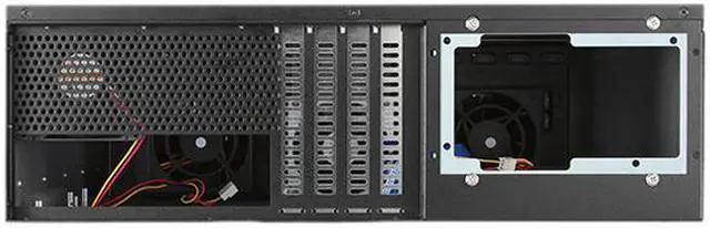 Alt view image 3 of 5 - iStarUSA D-3100HB Black Aluminum 3U Rackmount Compact 10x 3.5" Bay Hotswap microATX Chassis