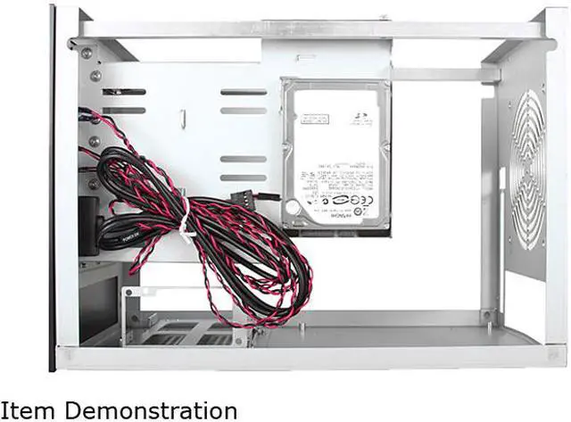Alt view image 3 of 4 - iStarUSA S-35-3DE1SL Black Aluminum / Steel Tower Compact Stylish 3x 3.5" Hotswap Trayless mini-ITX Tower - Silver HDD Handle