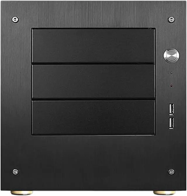 Alt view image 2 of 3 - iStarUSA S-35EX Black Material of Front Bezel : Aluminum 4mm
Material of Main Chassis: SECC 0.8mm Tower Compact Stylish 3x 5.25" Bay mini-ITX Tower