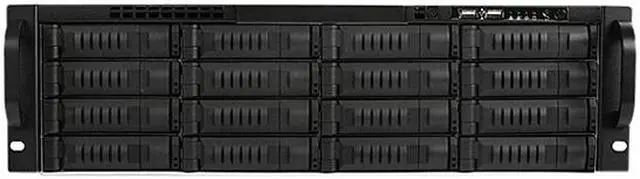 Alt view image 2 of 4 - iStarUSA EX3M16 Heavy-duty SGCC Cold-rolled Steel 3U Rackmount 3U 16-Bay Storage Server Rackmount Chassis