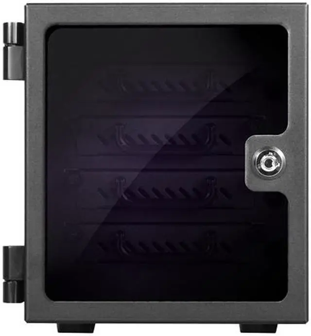 Alt view image 2 of 5 - iStarUSA S-254JB-RF Black Steel TowerU 4x 2.5" External Storage JBOD Tower 150W 150W
