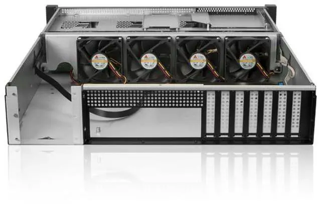 Alt view image 4 of 7 - iStarUSA C-280SS 2U 8-Bay Trayless Storage Server Rackmount Chassis