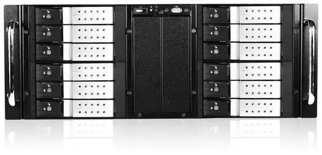 Main image of iStarUSA D410-DE12SL Silver 4U 12-bay Stylish Hotswap Trayless Storage Server Rackmount