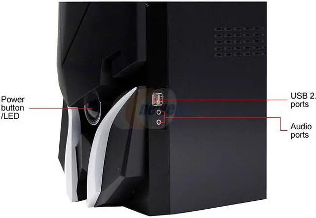 Alt view image 5 of 15 - Sunbeam Samurai IC-SA-BA Black Steel ATX Mid Tower Computer Case