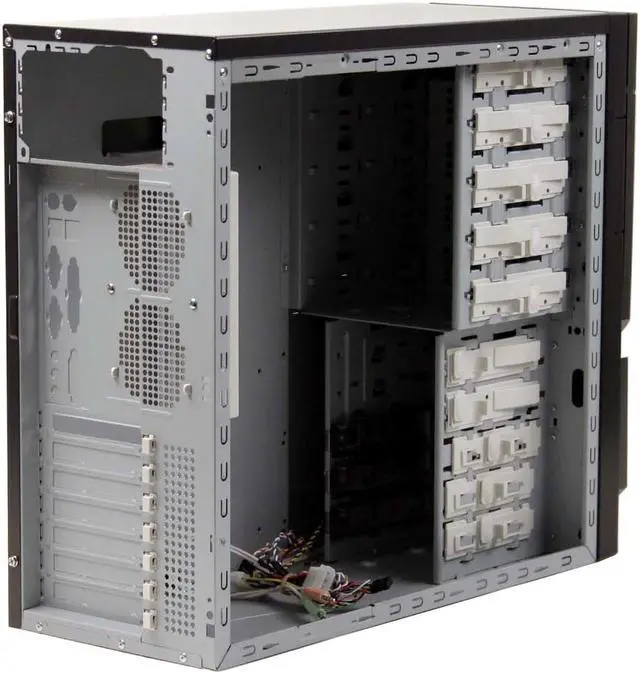 Alt view image 10 of 15 - Sunbeam Samurai IC-SA-BA Black Steel ATX Mid Tower Computer Case