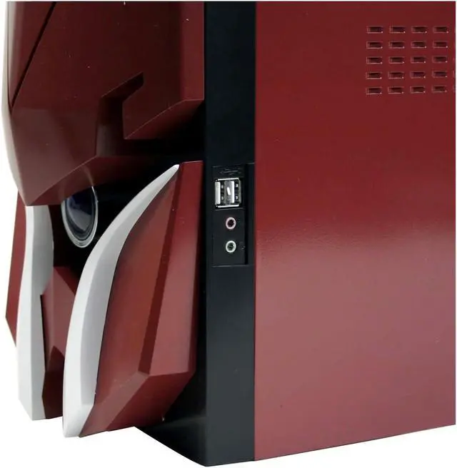 Alt view image 5 of 15 - Sunbeam Samurai IC-SA-R Red Steel ATX Mid Tower Computer Case