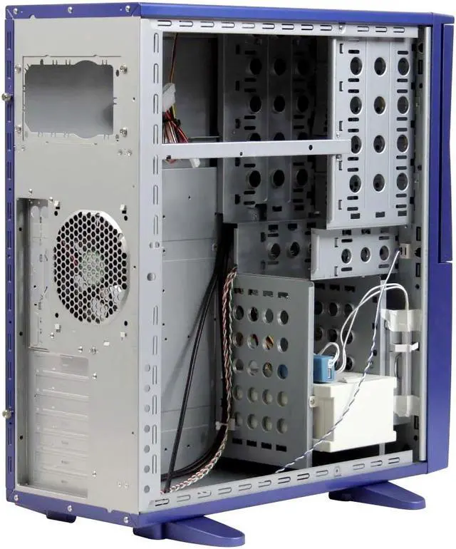 Alt view image 9 of 16 - Sunbeam Transformer IC-TR-B Blue Steel ATX Full Tower Computer Case
