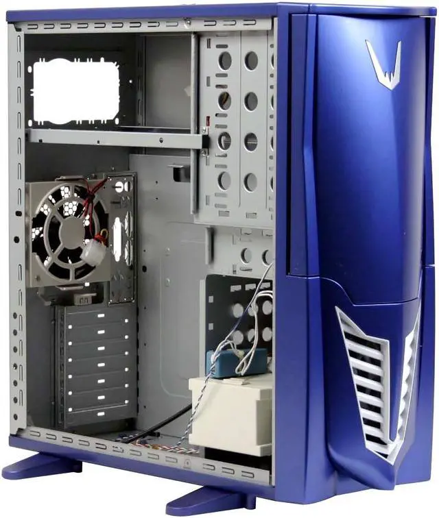 Alt view image 10 of 16 - Sunbeam Transformer IC-TR-B Blue Steel ATX Full Tower Computer Case