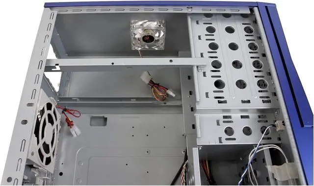 Alt view image 12 of 16 - Sunbeam Transformer IC-TR-B Blue Steel ATX Full Tower Computer Case
