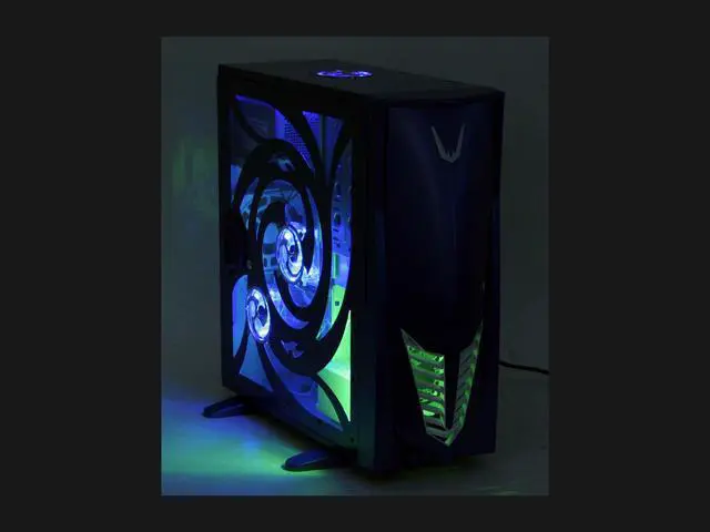 Alt view image 14 of 16 - Sunbeam Transformer IC-TR-B Blue Steel ATX Full Tower Computer Case