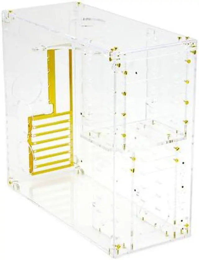 Main image of Sunbeam LAC-BHUVB Transparent 5.0 & 8.0mm thick acrylic panels ATX Mid Tower Computer Case - OEM
