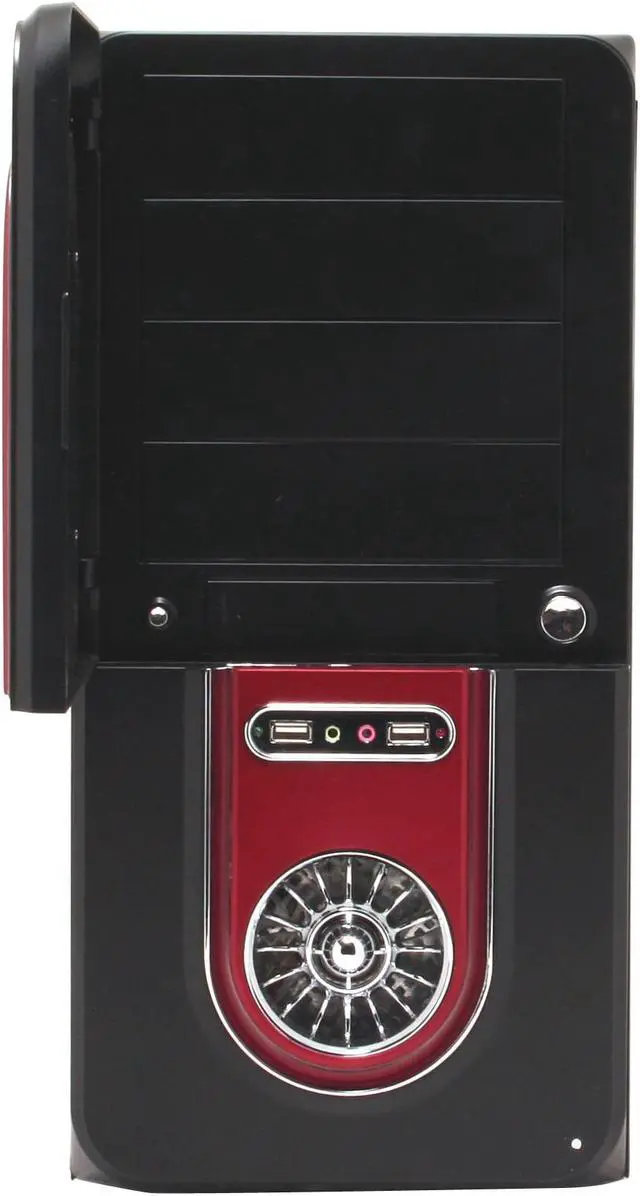 Alt view image 4 of 15 - Sunbeam IC-XTB-BK Black Steel ATX Mid Tower Computer Case ATX 450W Silent Power Supply Power Supply