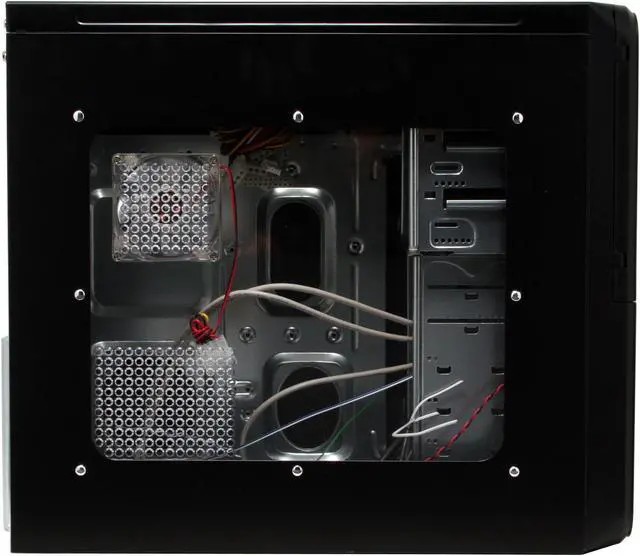 Alt view image 6 of 15 - Sunbeam IC-XTB-BK Black Steel ATX Mid Tower Computer Case ATX 450W Silent Power Supply Power Supply