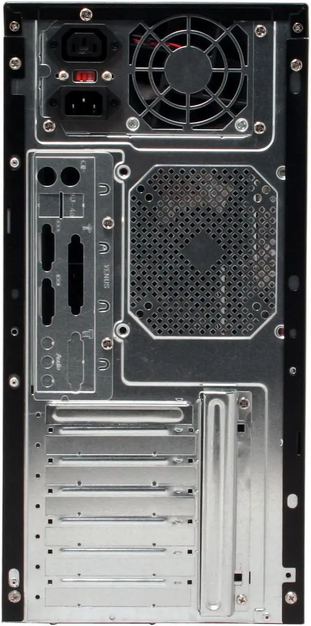 Alt view image 8 of 15 - Sunbeam IC-XTB-BK Black Steel ATX Mid Tower Computer Case ATX 450W Silent Power Supply Power Supply