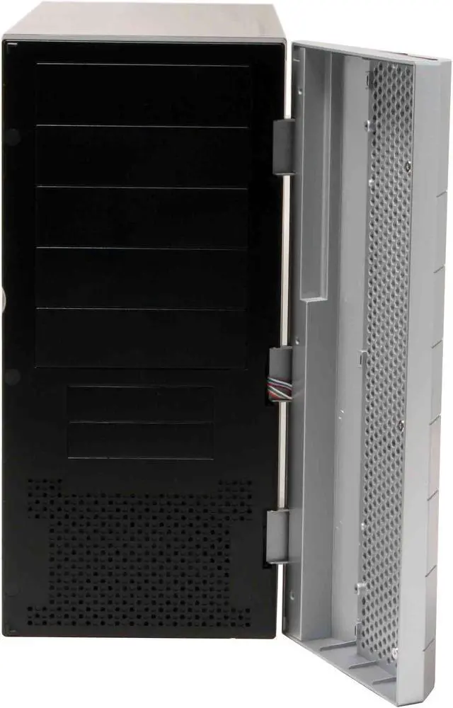Alt view image 4 of 19 - Sunbeam IC-SS-US-SVBK Silver/Black Steel ATX Mid Tower Computer Case 450W Power Supply