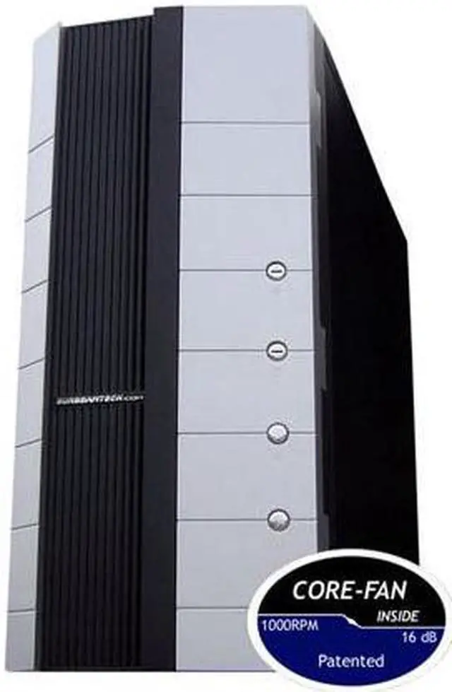 Alt view image 19 of 19 - Sunbeam IC-SS-US-SVBK Silver/Black Steel ATX Mid Tower Computer Case 450W Power Supply