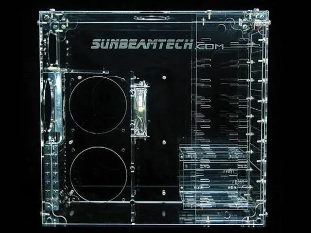 Alt view image 3 of 4 - Sunbeam AC9B-T Transparent Clear Acrylic ATX Mid Tower Computer Case