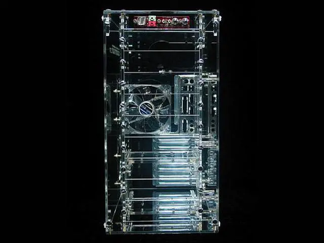 Alt view image 4 of 4 - Sunbeam AC9B-T Transparent Clear Acrylic ATX Mid Tower Computer Case