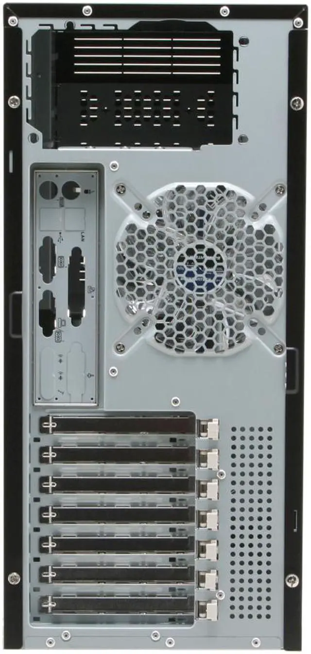 Alt view image 9 of 13 - Sunbeam Freezing-Storm IC-FS-BK Black Steel ATX Mid Tower Computer Case