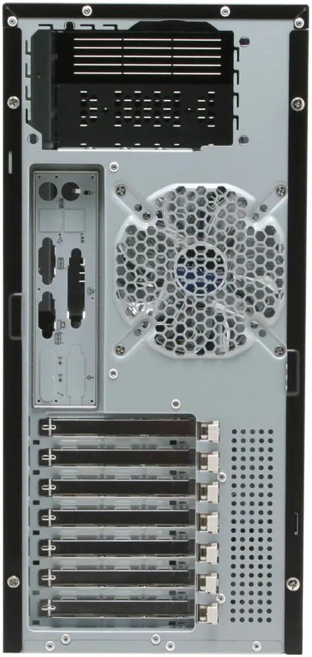 Alt view image 10 of 13 - Sunbeam Freezing-Storm IC-FS-BK Black Steel ATX Mid Tower Computer Case