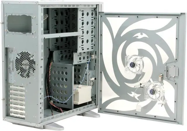 Alt view image 12 of 16 - Sunbeam Transformer IC-TR-SV Silver Steel ATX Full Tower Computer Case