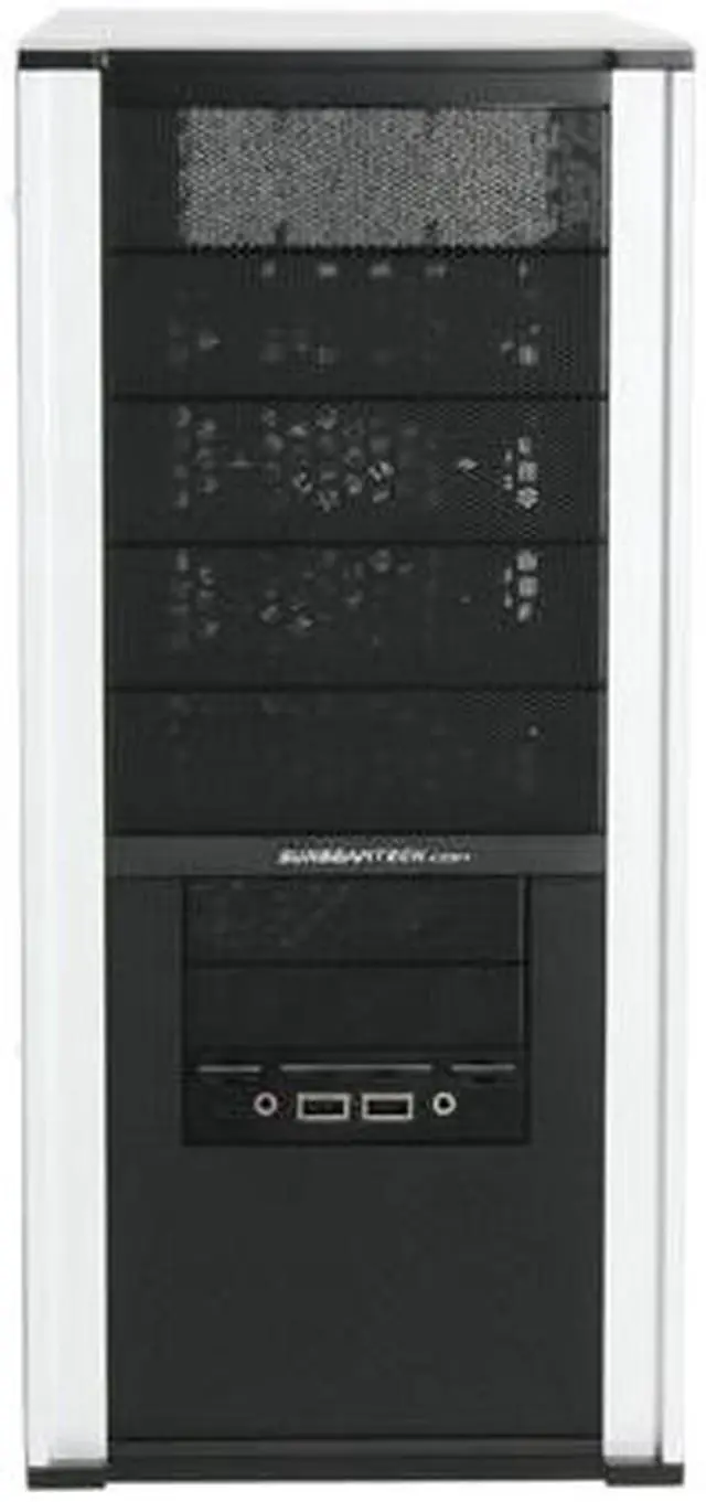 Alt view image 3 of 13 - Sunbeam 3D Storm IC-3DS-SVBK Black Steel ATX Mid Tower Computer Case