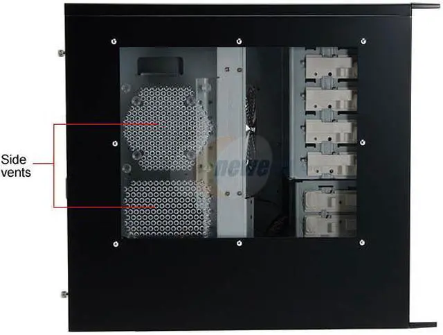 Alt view image 5 of 13 - Sunbeam 3D Storm IC-3DS-SVBK Black Steel ATX Mid Tower Computer Case