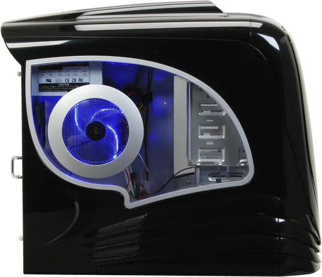 Alt view image 5 of 12 - Sunbeam Automaton IC-AUT-US-BK Black Aluminum ATX Mid Tower Computer Case 450W Power Supply