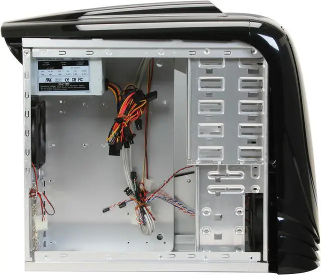 Alt view image 8 of 12 - Sunbeam Automaton IC-AUT-US-BK Black Aluminum ATX Mid Tower Computer Case 450W Power Supply