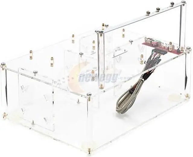 Alt view image 3 of 20 - Sunbeam ACTS-T Transparent Clear Acrylic ATX Desktop Ultra Tech Station Acrylic Case