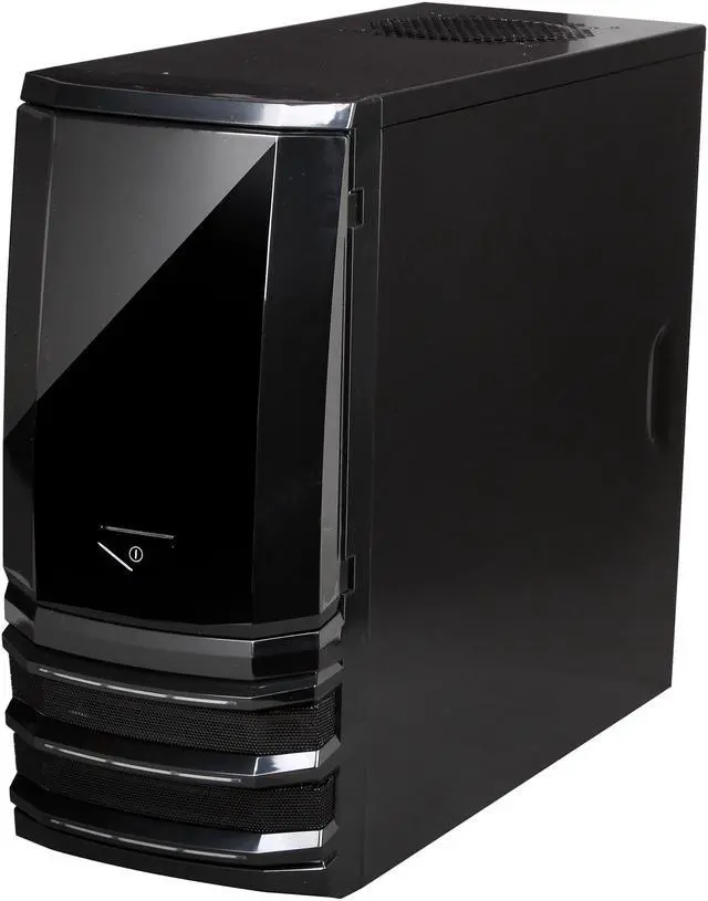 Alt view image 3 of 9 - Sunbeam EVO IC-EVO-BK Black Plastic / SECC ATX Mid Tower Gaming Case