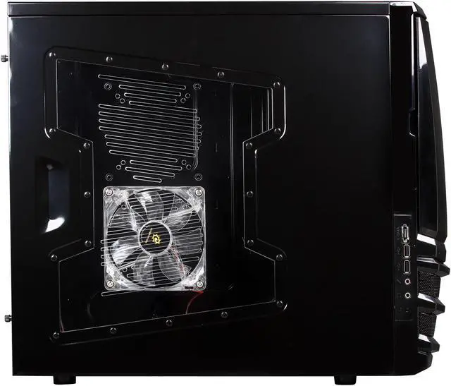 Alt view image 4 of 9 - Sunbeam EVO IC-EVO-BK Black Plastic / SECC ATX Mid Tower Gaming Case