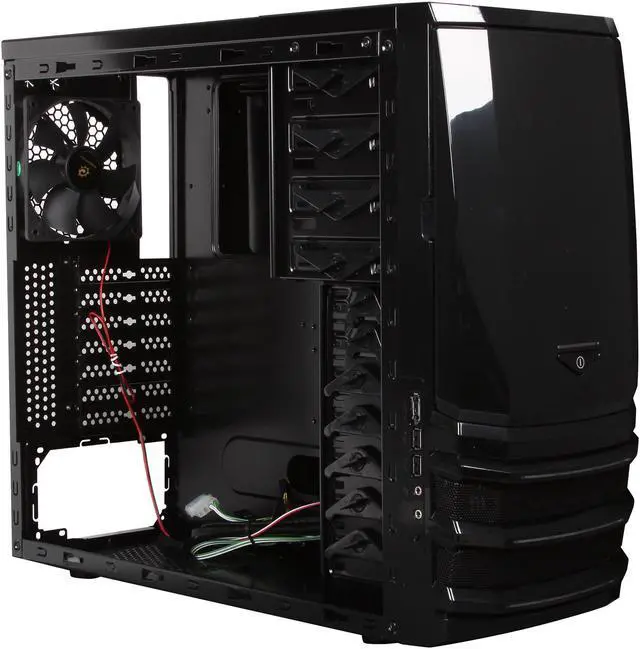 Alt view image 7 of 9 - Sunbeam EVO IC-EVO-BK Black Plastic / SECC ATX Mid Tower Gaming Case