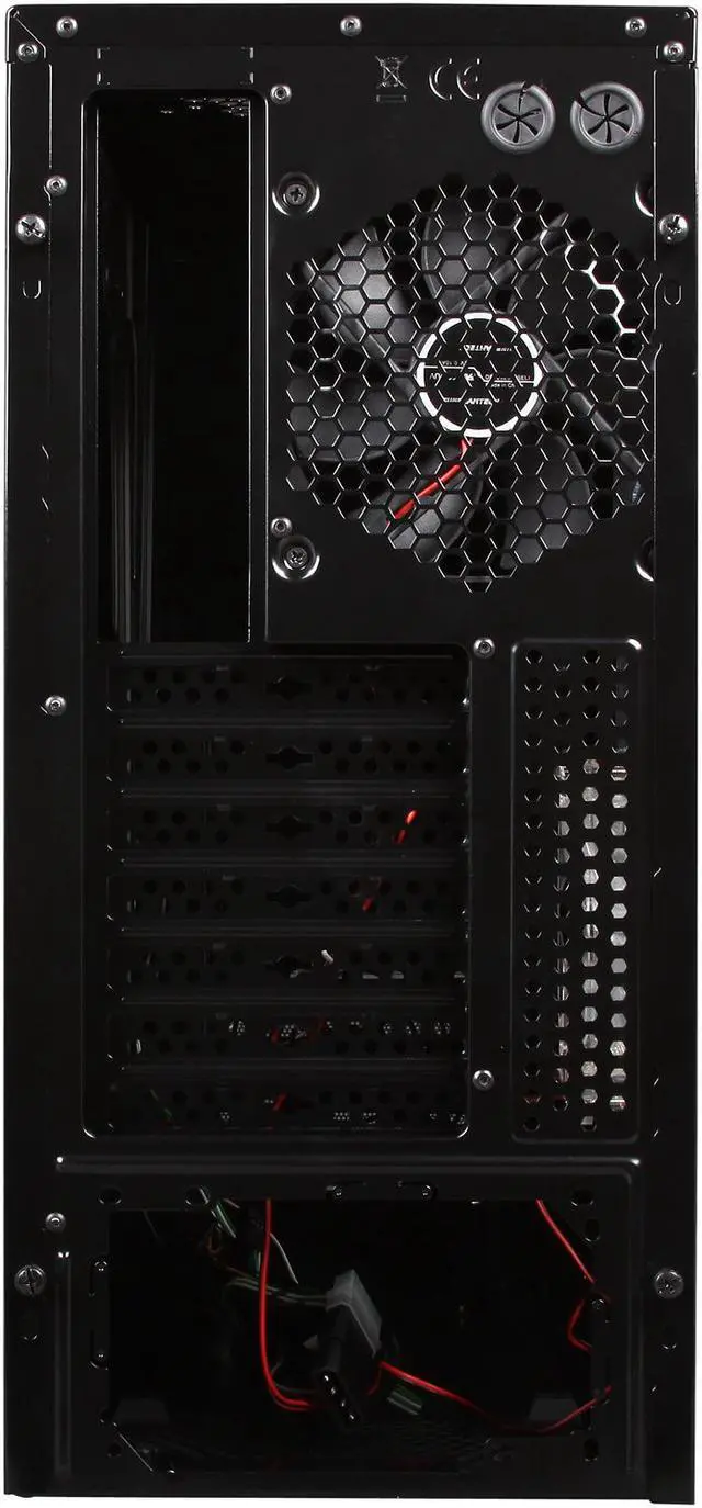 Alt view image 8 of 9 - Sunbeam EVO IC-EVO-BK Black Plastic / SECC ATX Mid Tower Gaming Case